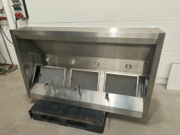 Hotte aspirante inox - 201x120 cm 